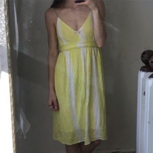 Anthropologie Moth Yellow Beach Ball Dress